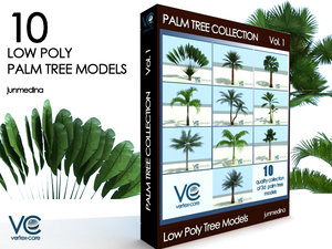 palm trees 3d model