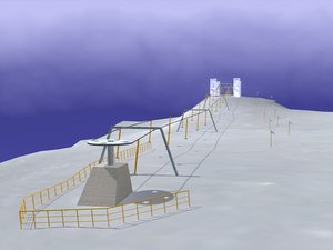 3d ski lift