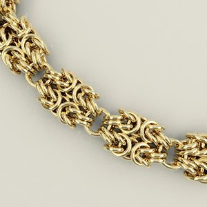 3d byzantine chain necklaces