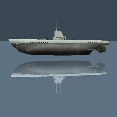 3d german type ii uboat