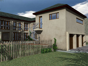 3d model of modern house 02