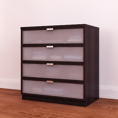 3d Ikea Hopen Chest Drawers Model