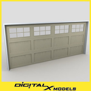 residential garage door 20 3d max