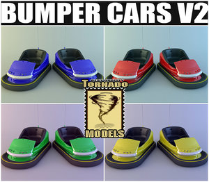 bumper cars v2 3d model