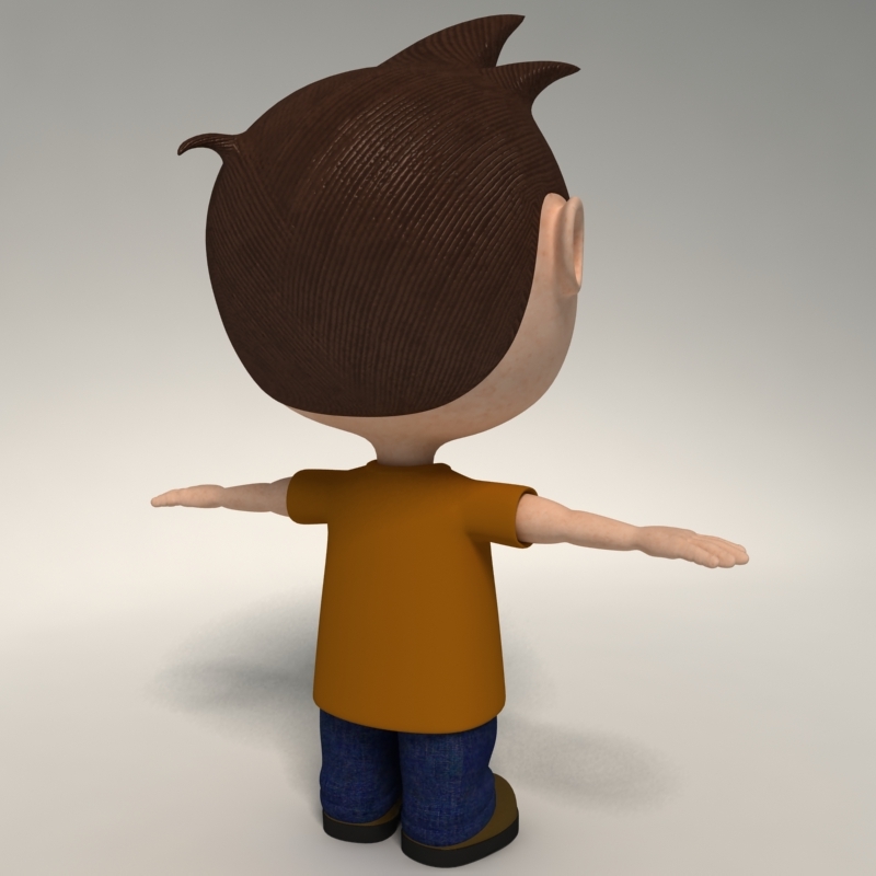 3d toon character model