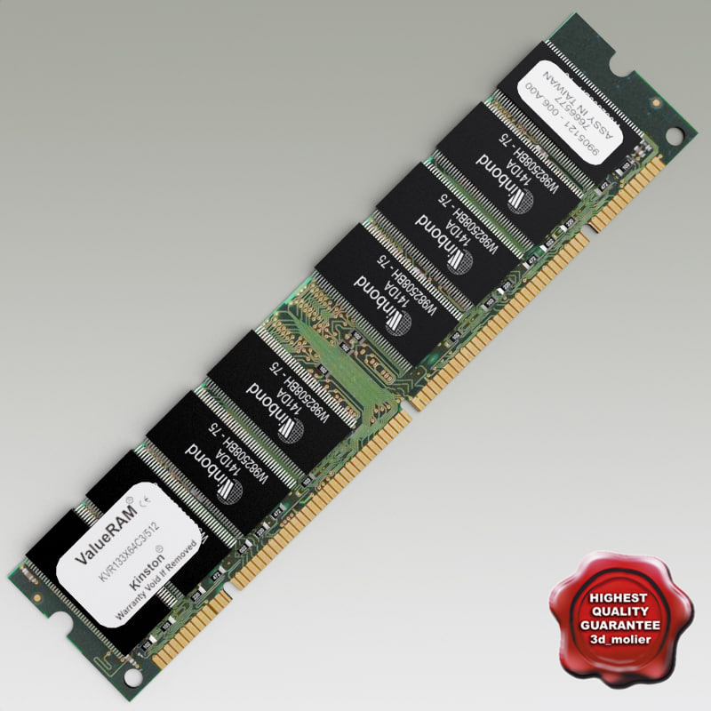 realistic computer ram memory 3ds