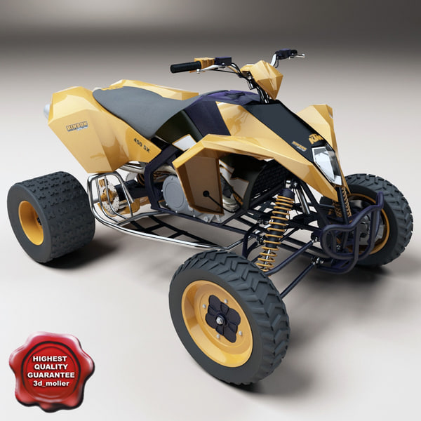 3d realistic atv ktm 450