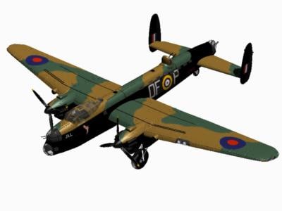 3d Avro Manchester Bomber Model