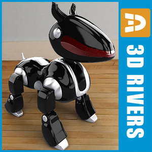 toy robot aibo ps 3d max