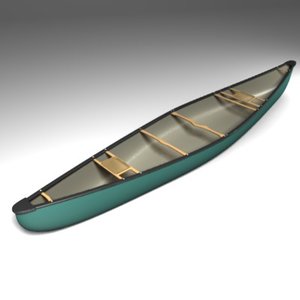 3d model bell canoe