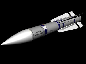 3d model of aim-54 phoenix missile