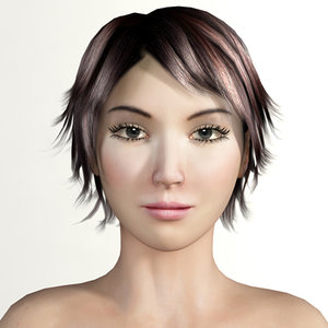 realistic woman 3d model