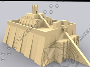 ziggurat 3d model