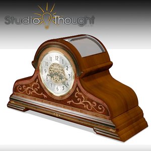 desk clock howard miller 3d model