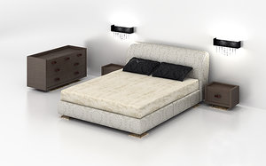 3d model of bedroom set capital -