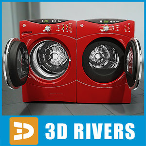 3d 3ds electric washer dryer