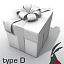 3d gift box types model