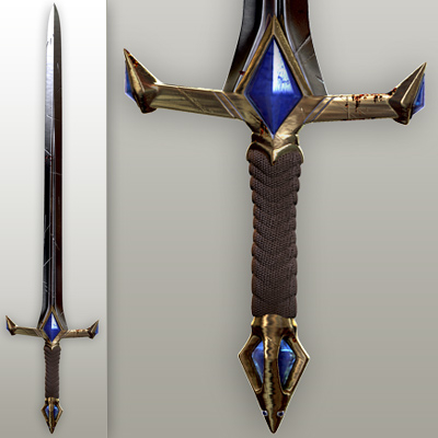 3d fantasy sword