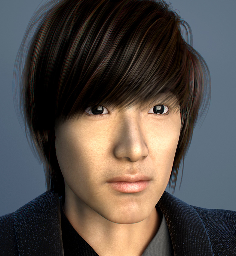 3ds Max Korean Hair