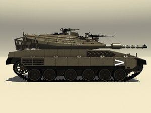 3d merkava mk iv battle tank model