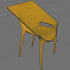 3d model of dr yes kartell chair