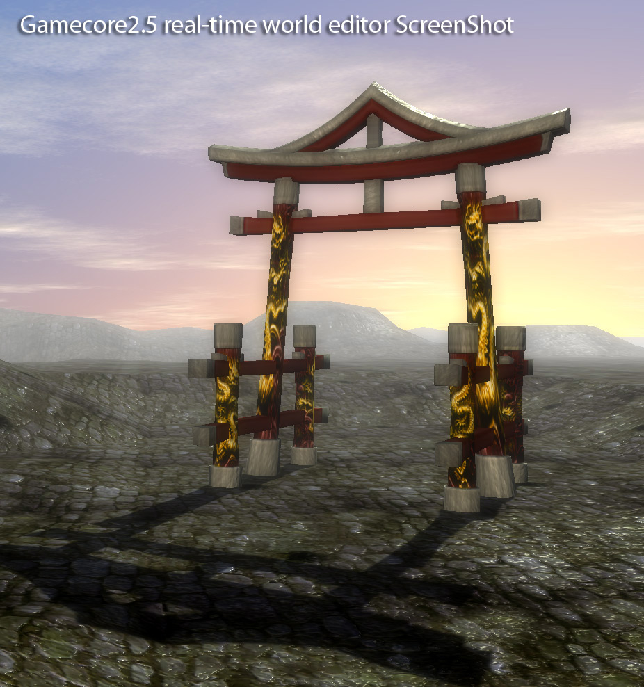 3d model japanese archway