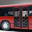 articulated bus mercedes benz 3d model