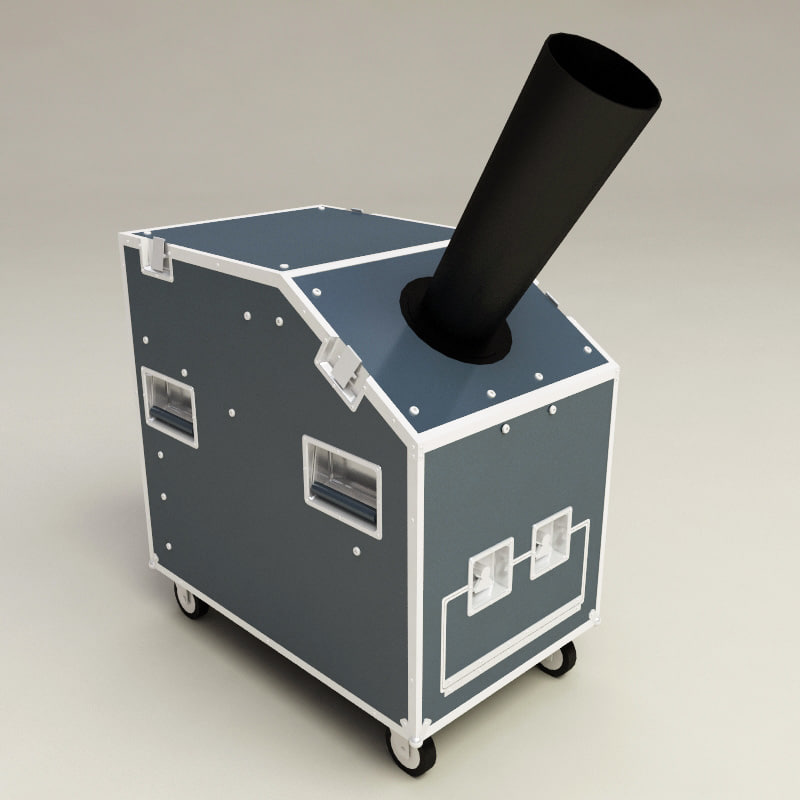 confetti machine 3d model