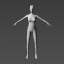 3ds male female figure templates