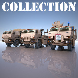 3 truck military 3d max