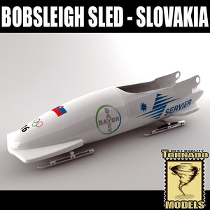 bobsleigh sled - slovakia 3d fbx