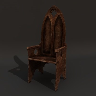 Gothic Chair 3d Model