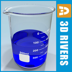 glass beaker 3d 3ds