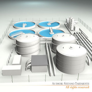 3d model treatment plant