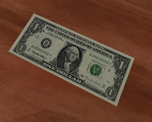 free dollar bill 3d model