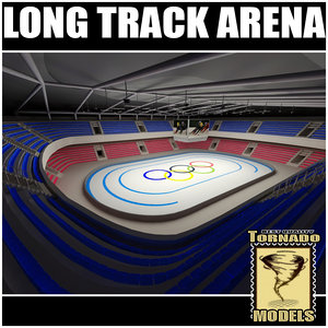 long track arena 3d model