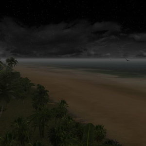 night light beach 3d model
