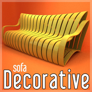 decorative sofa design 3d 3ds