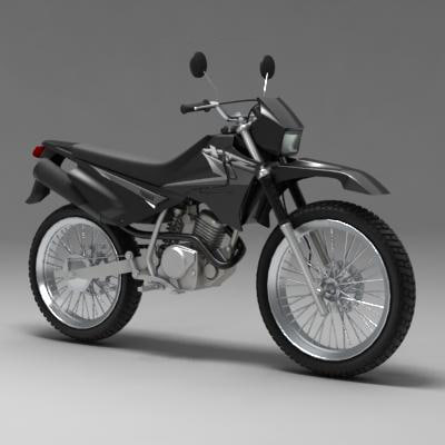 3d motorcycle yamaha xtz 125
