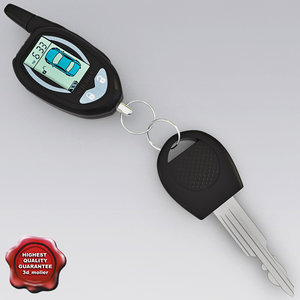 car key remote v2 3d model