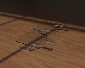 modern coffee table 3d 3ds