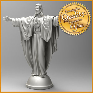 jesus statue 3d model