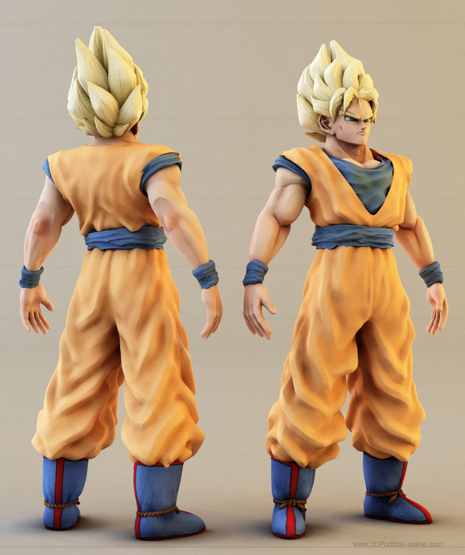 Goku Ssj3 3d Model