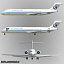 b717-200 airliner turkmenistan aviation 3d 3ds