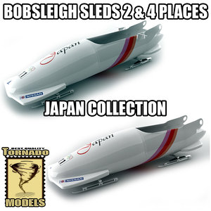 3d bobsleigh sled - japan