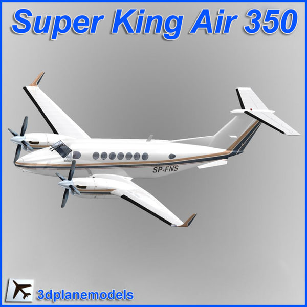 3d beechcraft super king air model