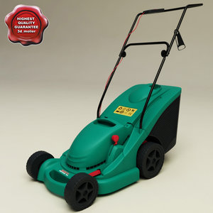lawn mower bosch rotak 3d model