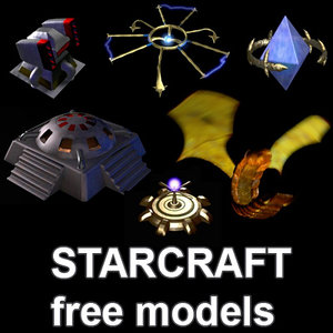 free pack starcraft terran 3d model