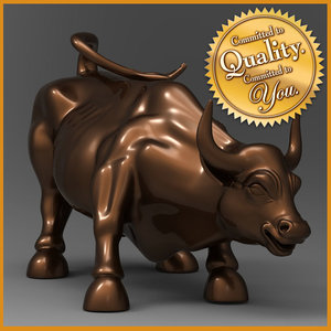 3d bull statue model