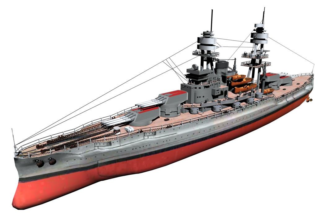 USS Arizona 3D Model